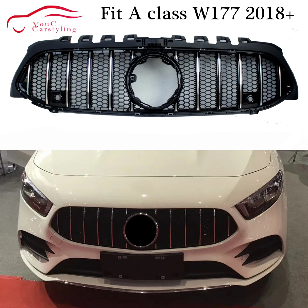 W177 Решетка переднего бампера AMG Передняя решетка сетка для Mercedes A класс W177+ A180 A200 A250 A45 AMG передний спортивный капот