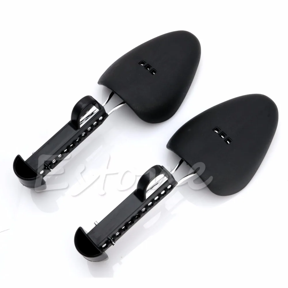 Brand New High Quality 1 Pair Plastic Shoe Tree Shaper Shapes Stretcher Adjustable for Women Men Unisex New Fashion Black