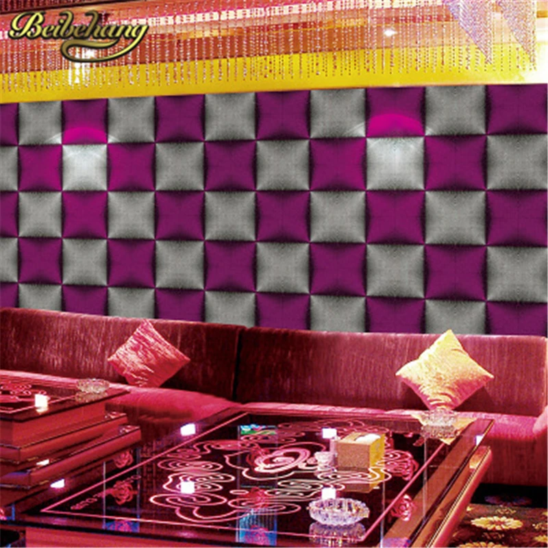 beibehang Mosaic KTV wallpaper papel de parede 3D roll waterproof plaid bathroom gold wall paper 3d | Обустройство дома
