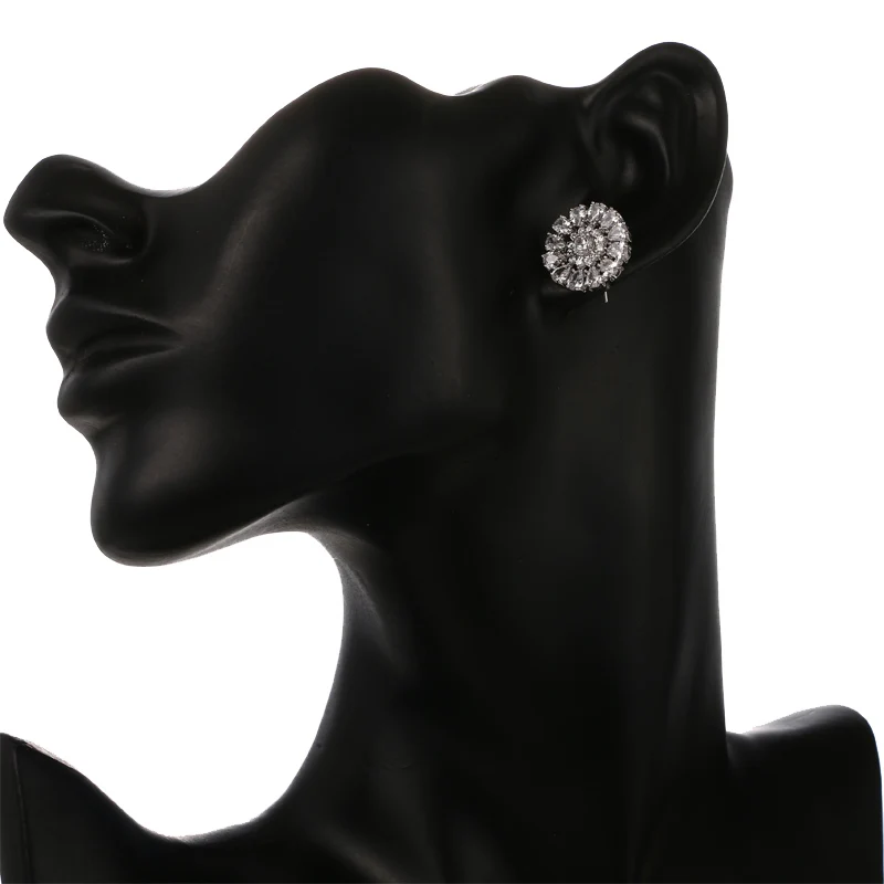 Женские винтажные серьги гвоздики EMMAYA свадебные с голубым кристаллом ювелирное