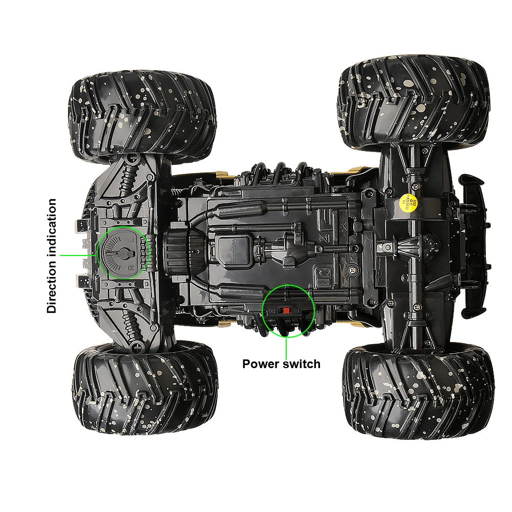GizmoVine RC автомобилей 2,4 ГГц 1/16 RC байк 2 колеса Рок Гусеничный ралли Bigfoot автомобилей Off- внедорожник дистанционного управления автомобилем