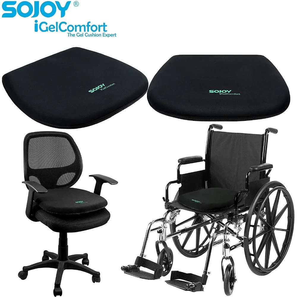Ортопедическая дышащая гелевая Подушка для сиденья Sojoy iGelComfort Coccyx охлаждающая