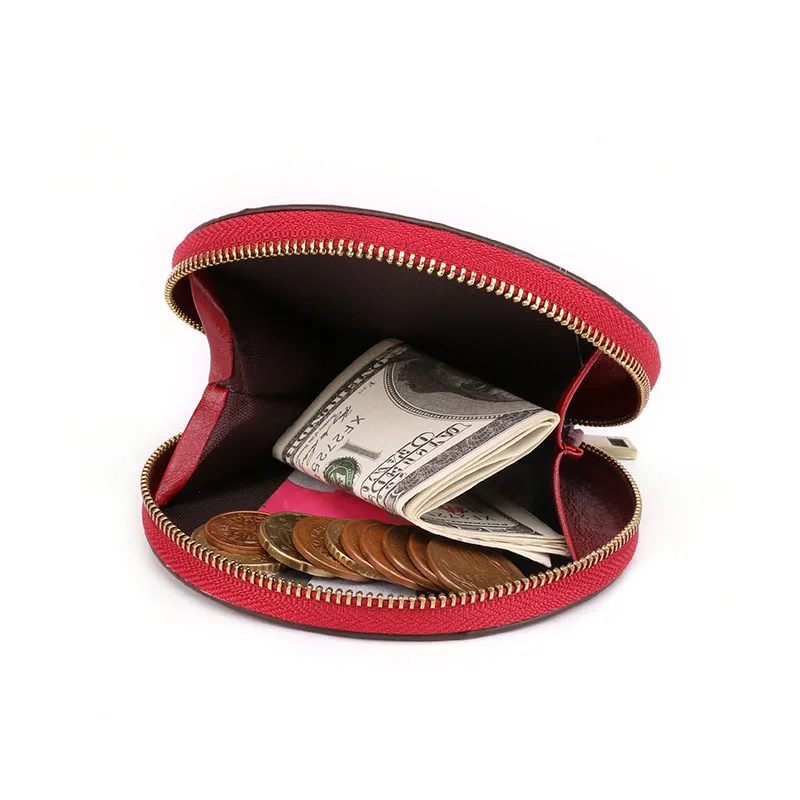 

Coin Purse Women Round Solid Coin Wallet Zipper Bag Change Pouch Key Holder Small Mini Storage Case Pouch Money Bags