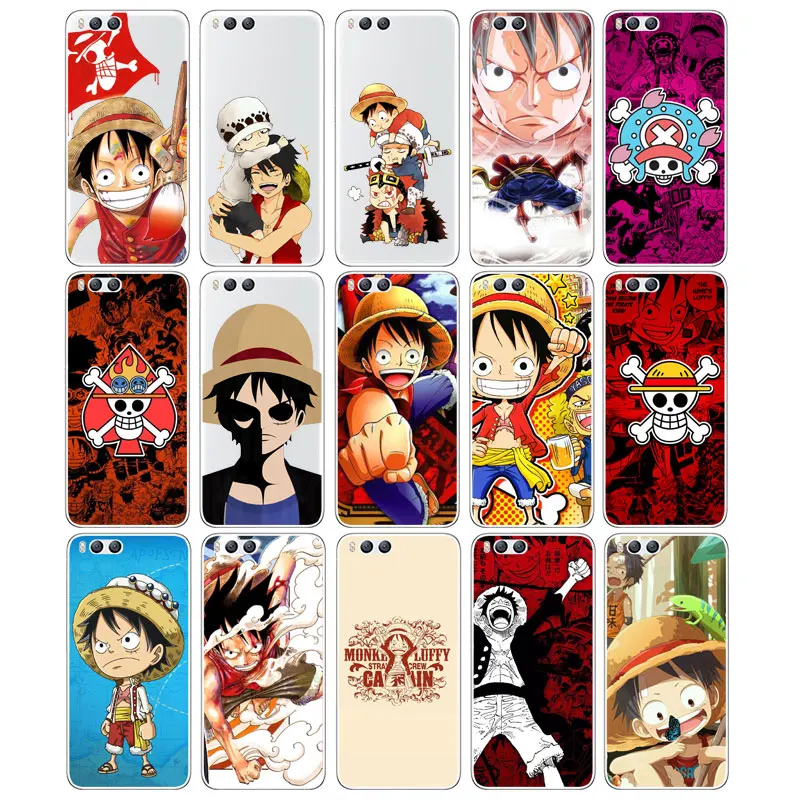 DREAMFOX M119 One Piece Monkey Luffy Soft TPU Silicone Case Cover For Xiaomi Mi Note 2 3 4 5 6 8 SE M5 4C 4S 5C 5S 5X 6X A1 Plus |