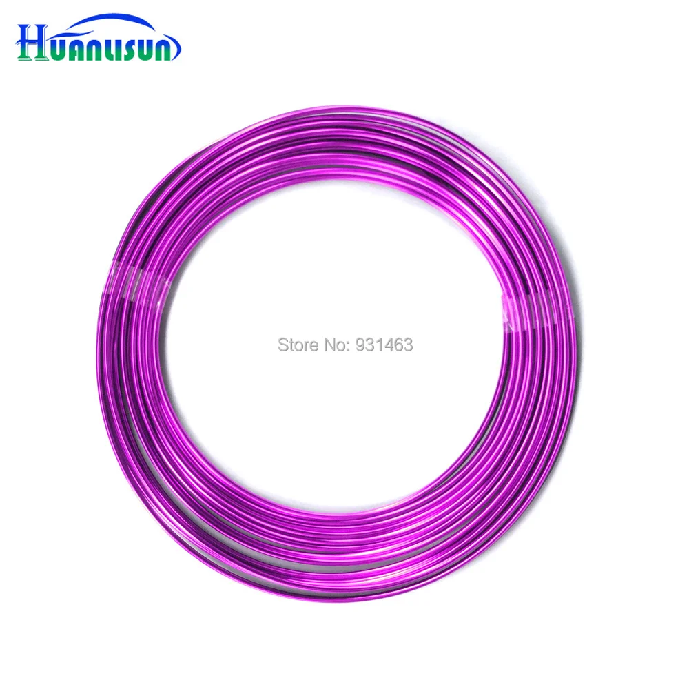

HUANLISUN 8 meters Universal car-styling Flexible Trim For Car Interior Exterior Moulding PVC Decorative Strip Chrome