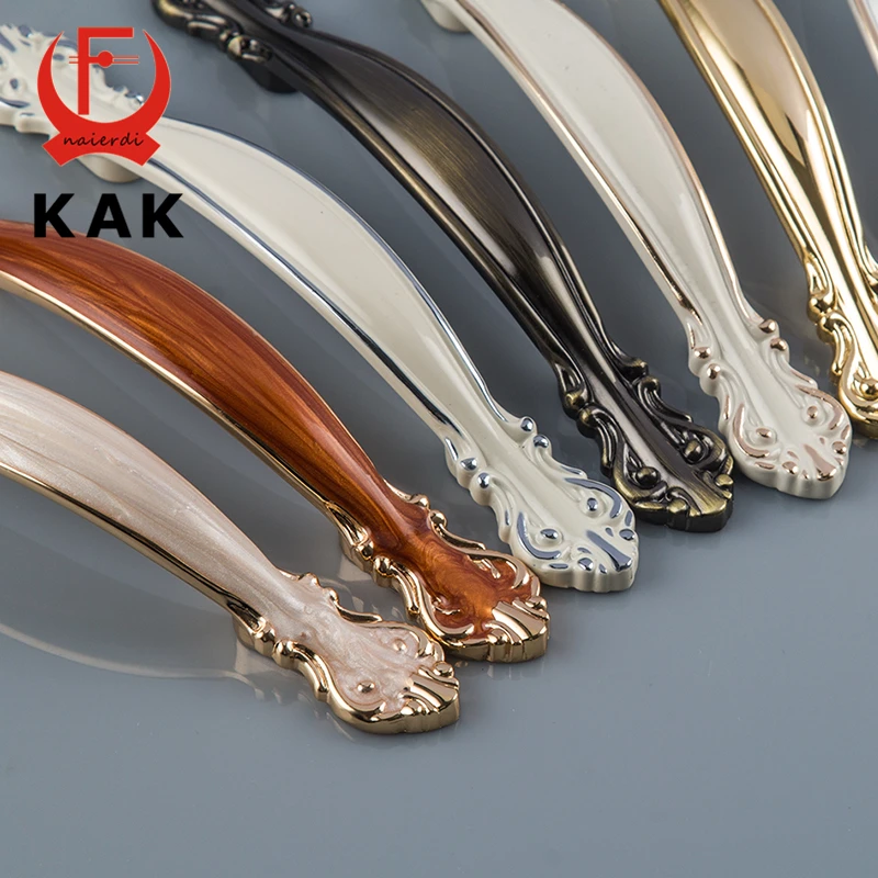 KAK 128 мм бронзовые янтарные дверные ручки для гардероба ящиков комода ручка