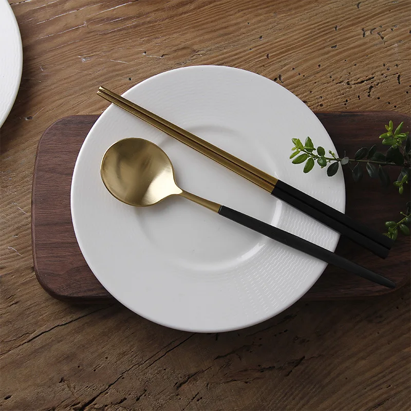 Набор металлических палочек для еды из нержавеющей стали 4 пары|square chopsticks|stainless