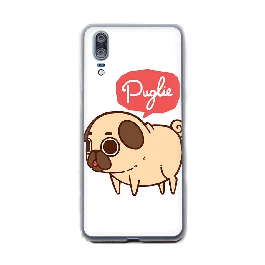 Чехол Desxz I love pugs для Huawei P8 P9 P10 Lite P20 P30 P2 Pro Жесткий Чехол|Чехлы-накладки| |