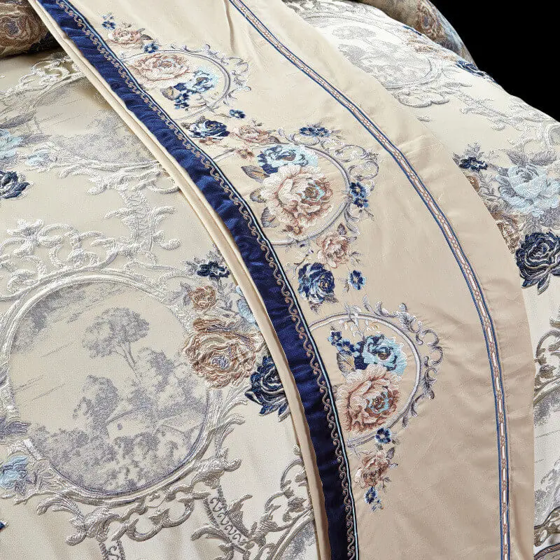 LeRadore Роскошная вышивка постельное белье для свадьбы комплекты постельного белья