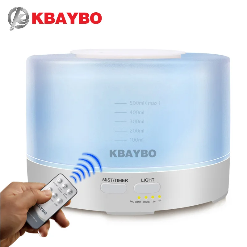 Ультразвуковой увлажнитель с пультом дистанционного управления KBAYBO 500 мл