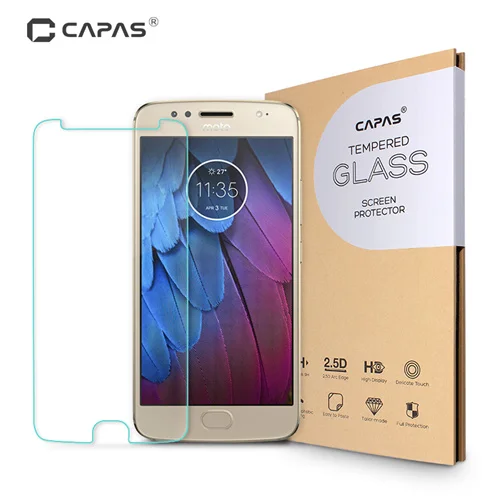 Front Tempered Glass CAPAS для Motorola Moto G5S Plus XT1803 XT1805 Передняя закаленная стеклянная задняя камера Защитная прозрачная пленка - Цвет: Front Tempered Glass