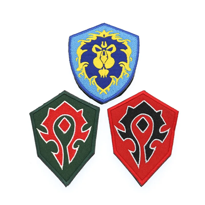 Alliance / Horde силы 3D вышитые нарукавники тактика морального личность значок Рюкзак