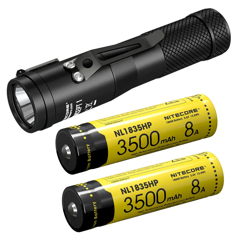 NITECORE C1 Concept 1 Новый тактический светильник для вспышки CREE XHP35 HD E2 светодиодный Макс