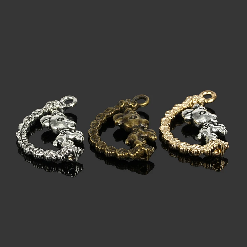 Лидер продаж подвеска в виде животного из цинкового сплава 16x25 мм ювелирные