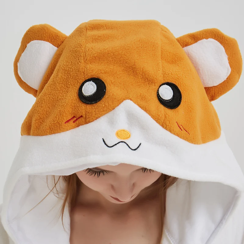 

Animal Hamtaro Kigurumi Adult Men Women Pajamas Polar Fleece Onesie F Halloween Pajama Mouse one piece Jumpsuit Cosplay Custome