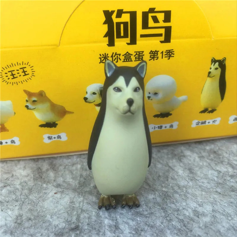 Цвет упаковка коробки 6 шт./компл. DOGBIRD capsule Модели Игрушек 4 см мини кукла для детей Творческий SQUINKIES детский подарок