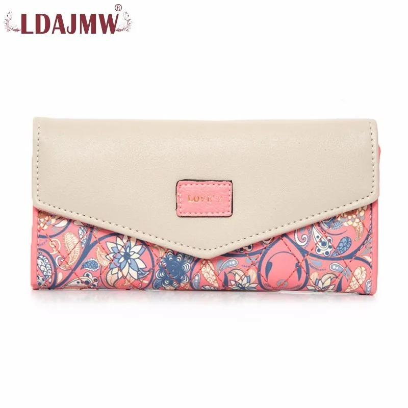 LDAJMW горячая Распродажа Длинный кошелек-конверт из искусственной кожи роскошный