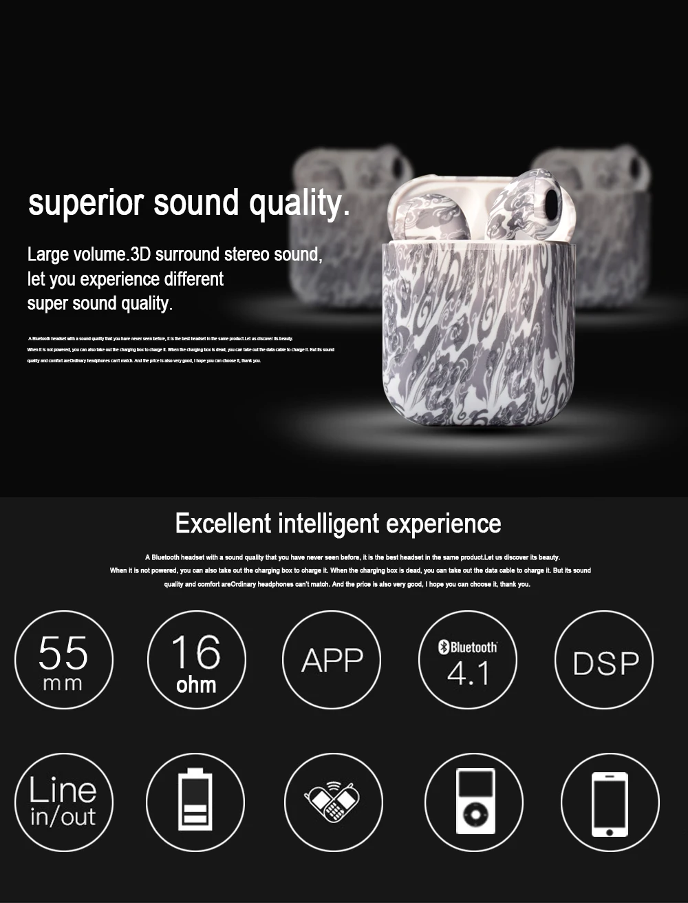 Cuagne i9s tws pods TWS Беспроводные Мини Bluetooth наушники-вкладыши беспроводные наушники для телефонов наушники для apple Andorid iPhone