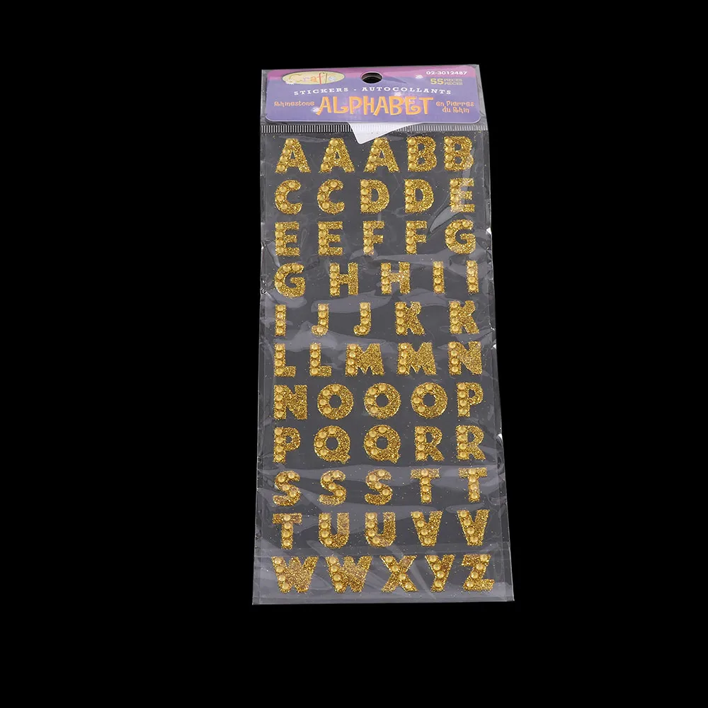 55 шт./лист, сделай сам, A-Z, слова, алфавит, буквы, наклейки, блестящие Кристальные стразы, самоклеющиеся, для дома, скрапбукинг, буквы, стикеры s