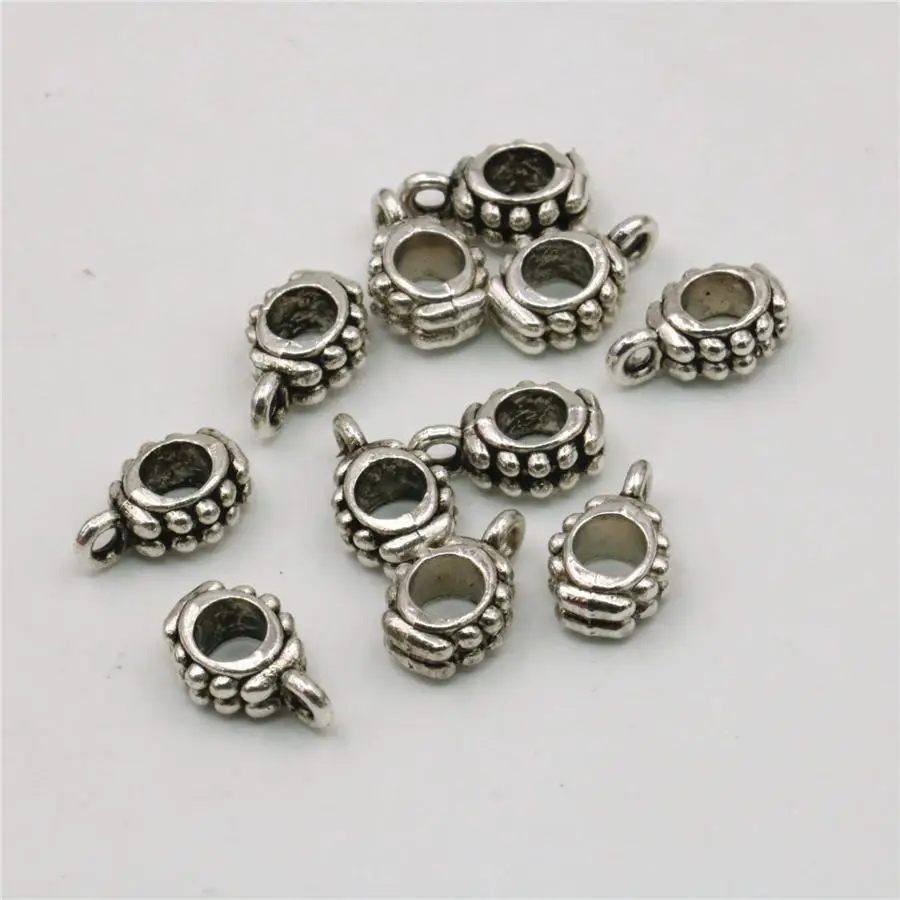 5PCS Hot Sale Separator Beads Copper Lucky DIY Loose Finding Accessories Circle Jewelry Making Design Women Girl Gifts 8x10mm | Украшения и