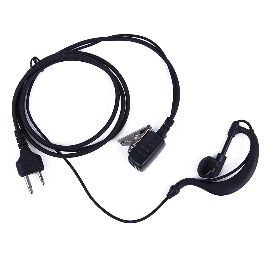 Топ 2 Pin PTT Ушные крючки динамик наушники микрофон для рации MIDLAND G6/G7/G8/G9 GXT550 GXT650 LXT80