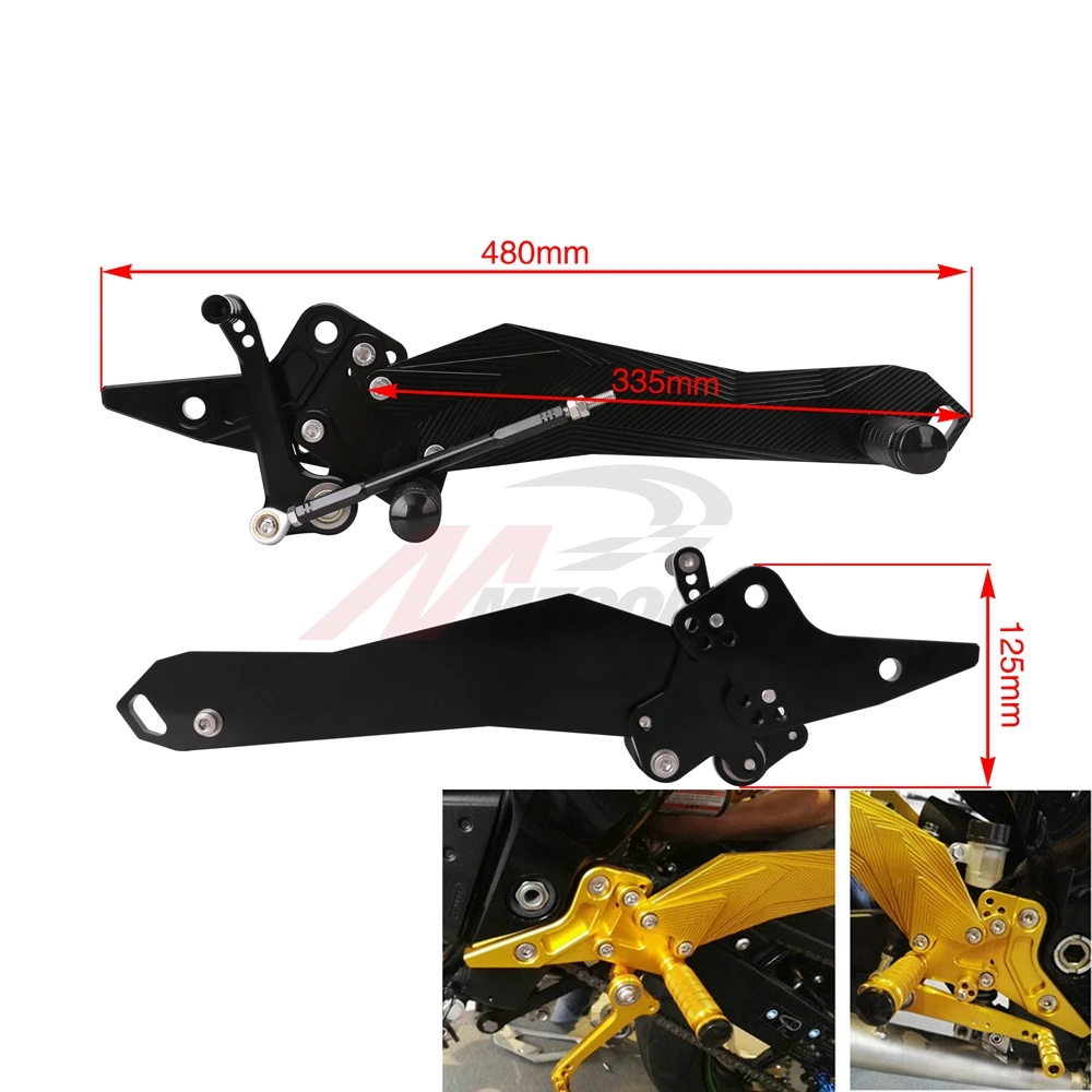 Мотоцикл для ног с ЧПУ Регулируемый Rearset задний комплект постоянного средства