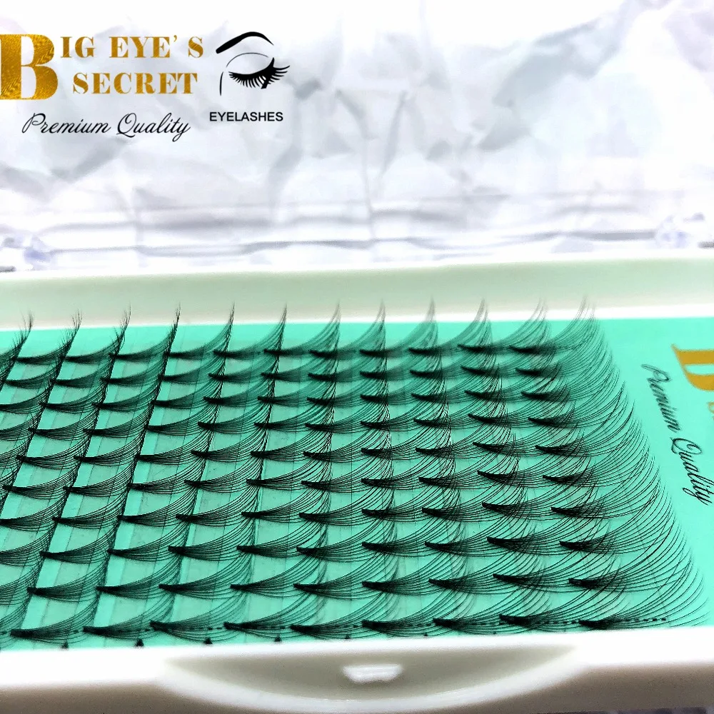 big eyes secret 10D volume premade Fans eyelash extension all size makeup tools professional handmade Mink luxury | Красота и