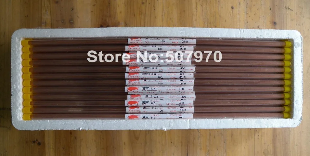 

Ziyang Copper Electrode Tube 0.3*300mm Single Hole for EDM Drilling Machine