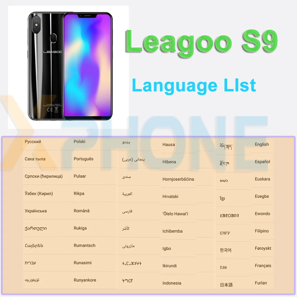 LEAGOO S9 4 ГБ 32 Android 8 1 смартфон 5 85 &quotHD + ips Восьмиядерный MTK6750 4G LTE FDD WCDMA отпечаток лица