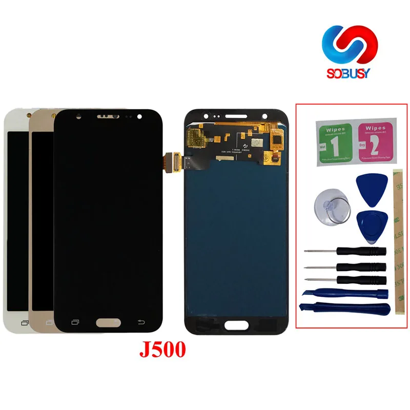 J5 ЖК дисплей для Samsung Galaxy J500 J500F J500FN J500Y J500M сенсорный экран Pantalla дигитайзер сборка
