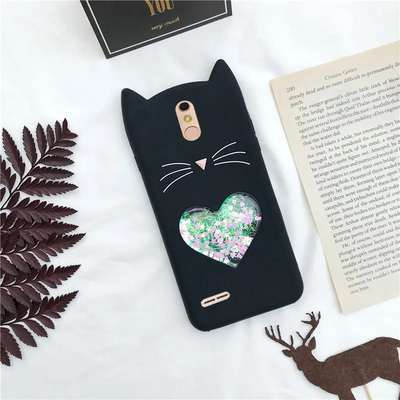 q Чехлы для телефонов LG K10 Q10, модная задняя крышка с 3D смайликом и мышкой из мультфильма для LG K 10 Q 10, силиконовый резиновый чехол - Цвет: q