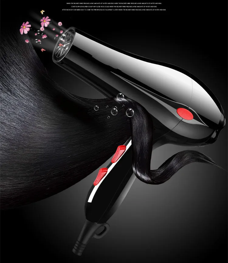 Hair Dryers household size power anionic cold and hot air duct salon student dormitory quiet sound NEW