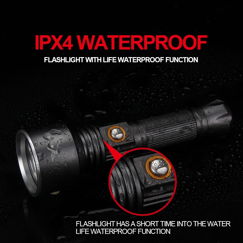 YAGE XP E 500 1500LM Алюминиевый Водонепроницаемый CREE светодиодный фонарик для самостоятельной защиты 18650