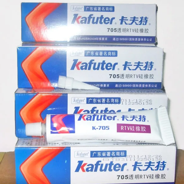 Натуральная Kafuter k 705 RTV силиконовый резиновый клей для электронных компонентов