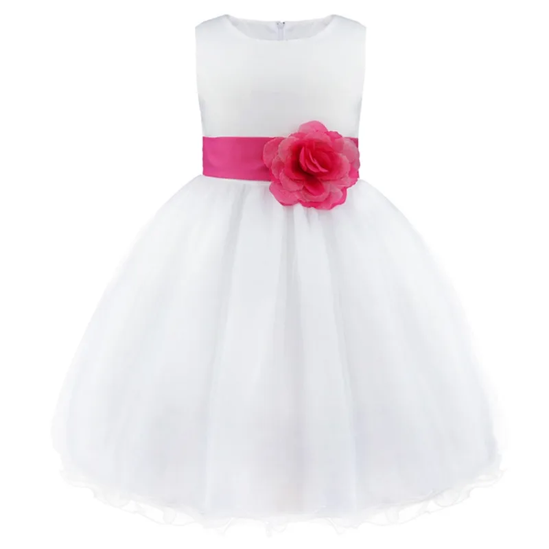 Peach Flower Girl Dresses Cute Ball Gowns First Communication with Waist and More Below Flowers Collars Embellished | Детская одежда и