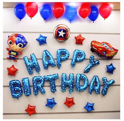 I -Captain America Рисунок «Hello Kitty» День рождения воздушные шары посылка с днем рождения Алюминий Фольга шар Капитан Америка baby shower Для мальчиков и девочек - Цвет: I -Captain America