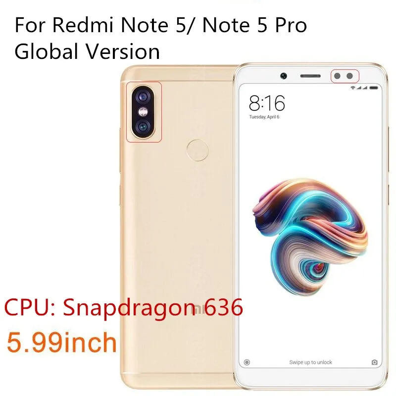 Градиентный чехол для Xiaomi Redmi Note 5 6 Pro Mi 8 A2 Lite A1 Mi6 Mi8 Pocophone F1 Mi6X Mi5X из закаленного