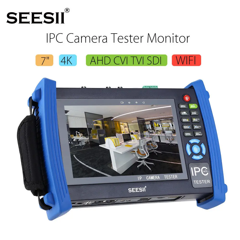 Seesii 8600 adhsplus 4 К 7 &quotWI FI H.265/PTZ Управление IPC CCTV Камера Мониторы Тесты er/AHD/ TVI/CVI/SDI