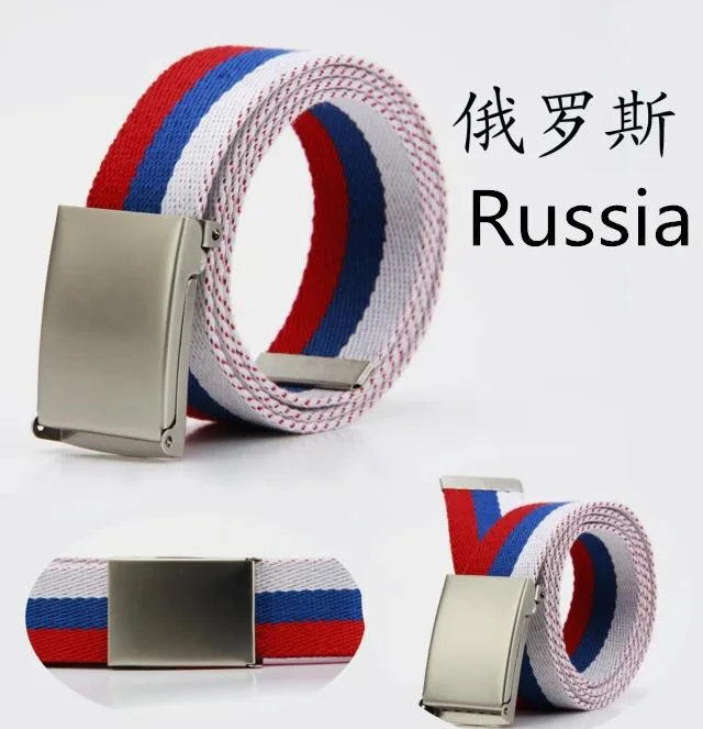 Модный ремень унисекс для мужчин и женщин металлический парусиновый в полоску с