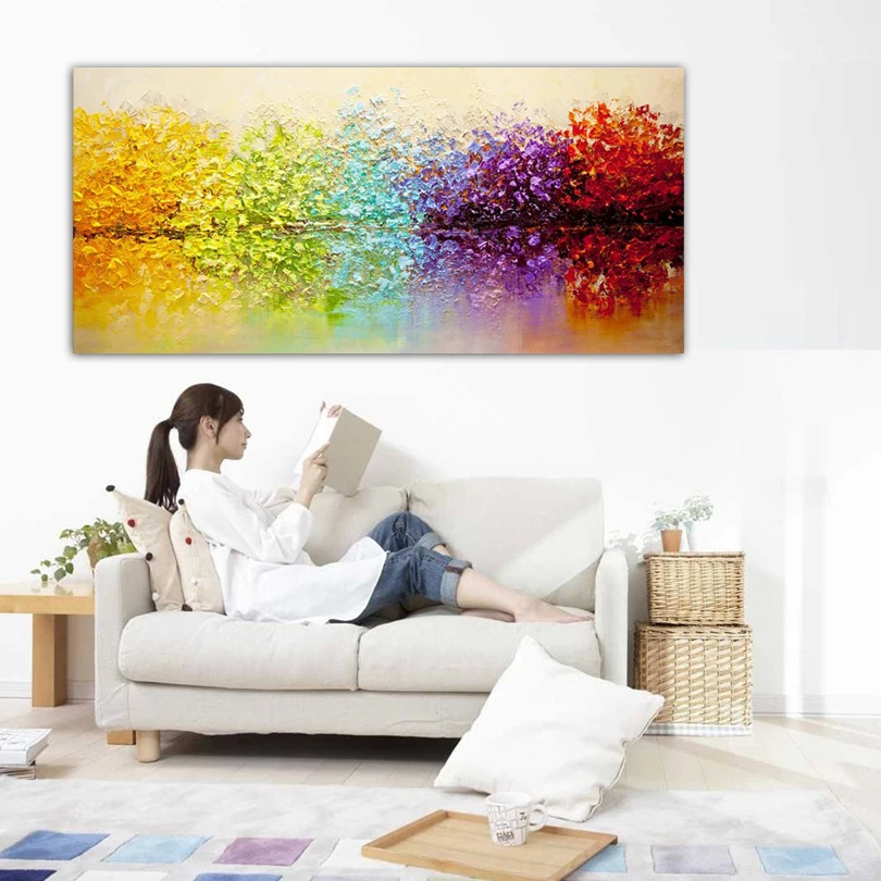 DONGMEI OILPAINTING ручная роспись маслом домашний декор высокое качество пейзажная живопись картины подарок DM182204