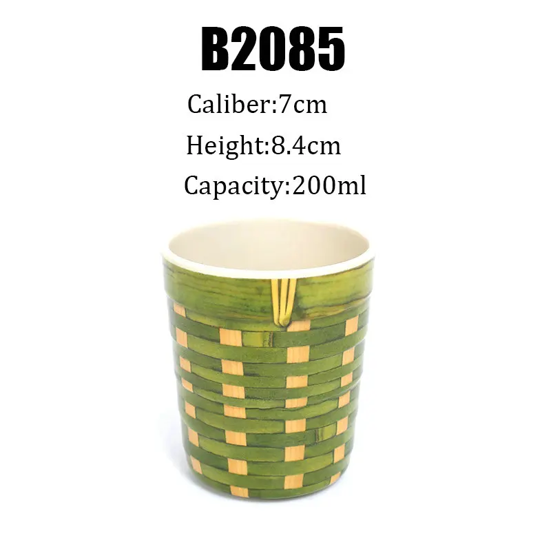 1 шт. меламиновая бамбуковая чашка с принтом пластиковая посуда HK ресторан отель