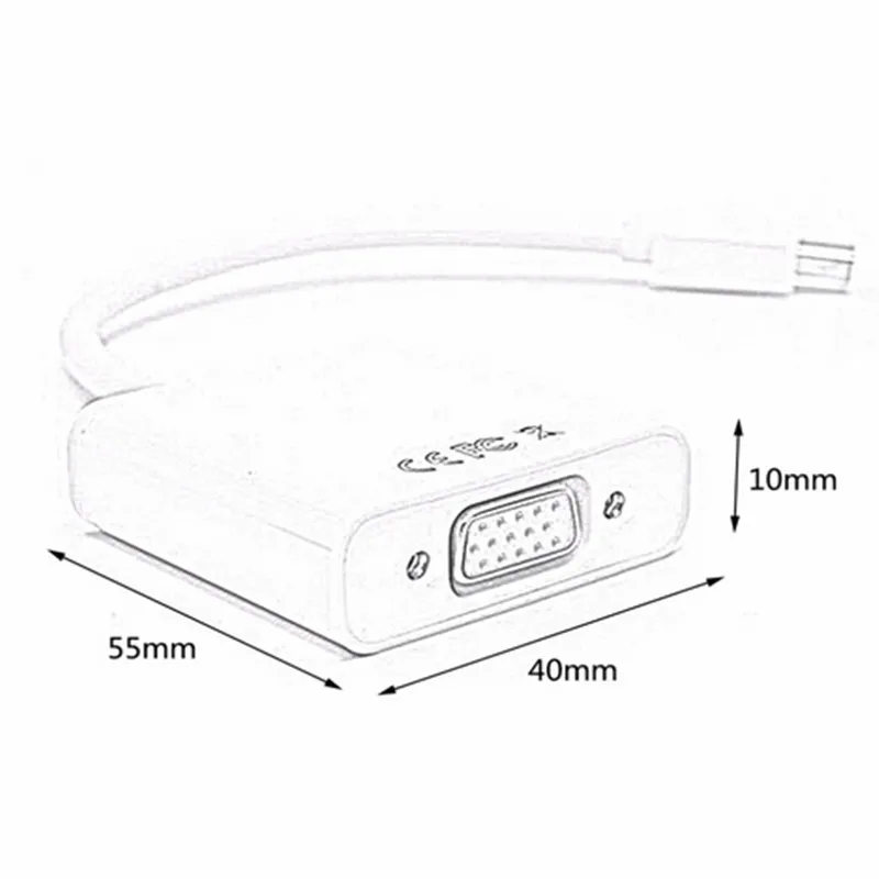 Кабель адаптер DP VGA для Apple MacBook Air Pro конвертер iMac Лидер продаж|dp to vga adapter|dp vgaadapter cable