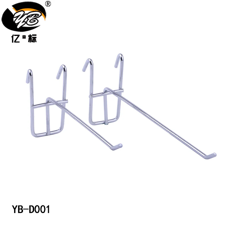 Бесплатная доставка 20 шт. Металл Gridwall крючки супермаркет дисплей Железный крючок
