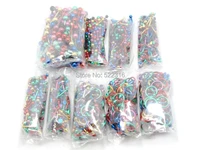 wholesale body piercing jewelry mix lots 900pcs color mix tongue ring earring eyebrow ring lip jewelry cbr captive rings