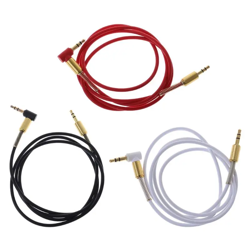 

Vehicle Car Aux Audio Cable 3.5mm Jack Male to Male HIFI Universal Stereo Audio Cable with 90 Degree Angle