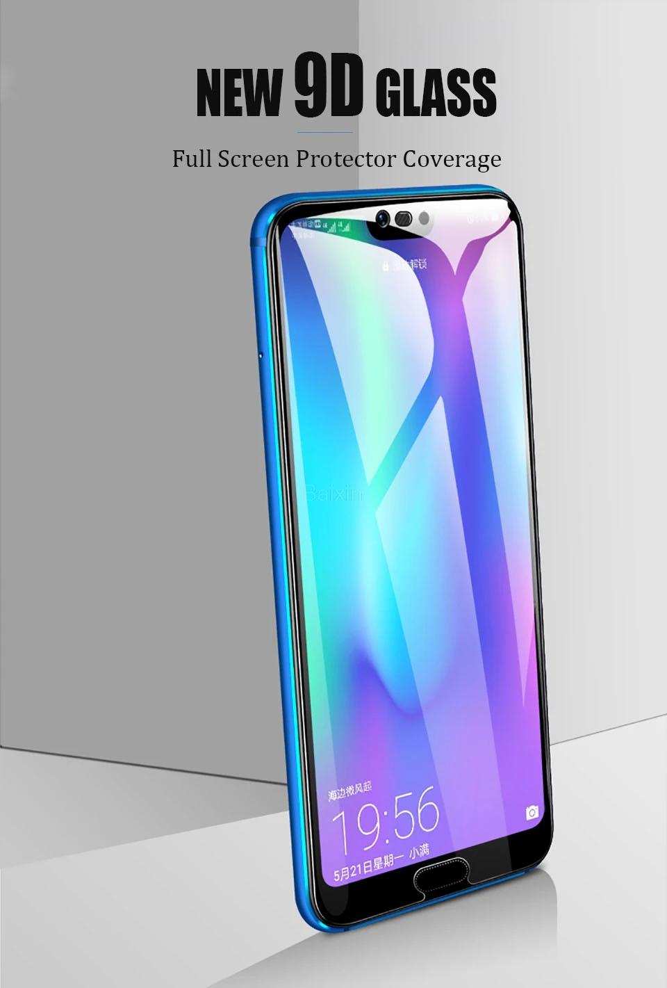 Baixin 9D полное покрытие стекло для huawei honor 8 9 10 Lite закаленное V8 V9 Play V10 6X 7X 7A 9i