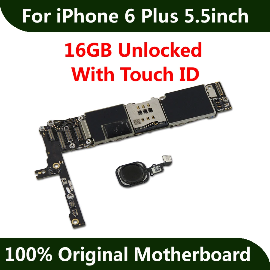 Фабрика разблокирована материнской платы для iPhone 6 Plus 5 дюйма 16 ГБ Оригинал