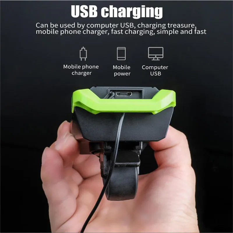 Индукционный велосипедный передний свет набор USB перезаряжаемая фара + Рог 800