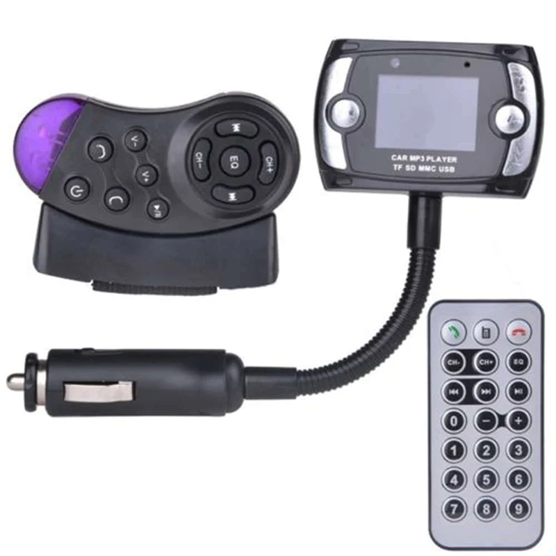 BT lcd автомобильный комплект MP3-плеер Bluetooth fm-передатчик модулятор SD MMC USB беспроводной USB Mp3 модуль беспроводной пульт дистанционного управления