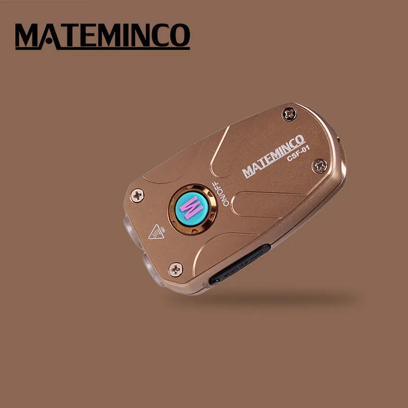 Mateminco CSF01 мини Keychian Usb Перезаряжаемый 395nm УФ светодиодный светильник фонарь светильник для аварийной ситуации, обнаружения денег - Испускаемый цвет: Desert Yellow